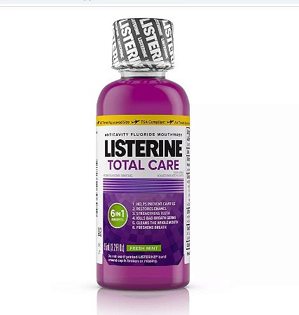 Listerine Total Care Fresh Mint Anticavity Mouthwash -Trial Size
