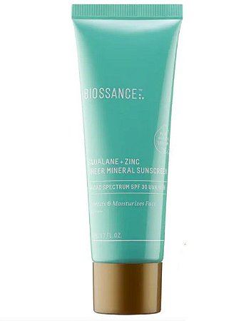 Biossance Squalane + Zinc Sheer Mineral Sunscreen SPF 30 PA +++
