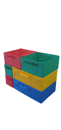 Kit 6 Cxs Organizador Infantil De Brinquedo Médio Organibox