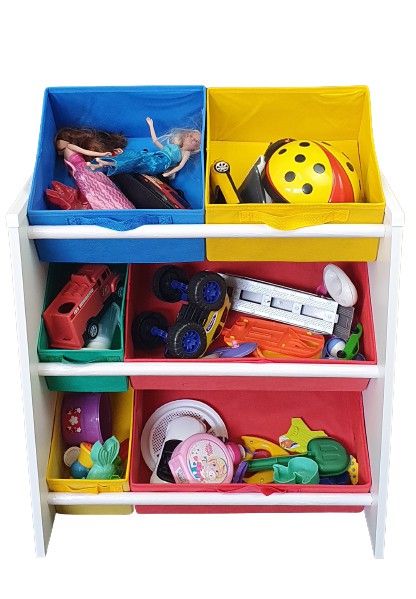 Organizador de Brinquedos Infantil Médio - Colorido