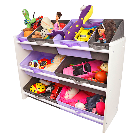 Organizador de Brinquedos Infantil Montessoriano 8 Caixas Especial