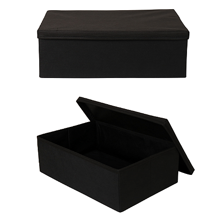 Caixas de Presente Embalagem Preta Dobrável 42x15x28 KIT 2