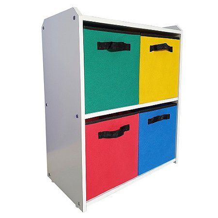 Estante Porta Brinquedos - Coloridas - 60X72X30 - Organibox
