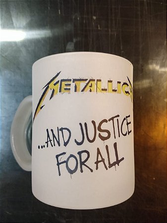 Caneca de Vidro Metallica - And Justice For All