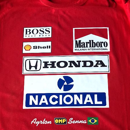 Camiseta Ayrton Senna McLaren Marlboro
