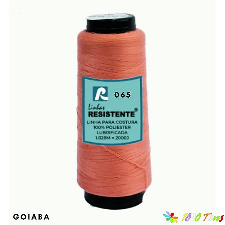 LINHA PARA COSTURA RESISTENTE 120/2000J 065 -GOIABA