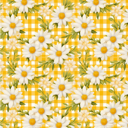 TECIDO 100% ALGODÃO DIGITAL FABRICART - MARGARIDAS D769 - PREÇO DE 0,50 x 1,50MT