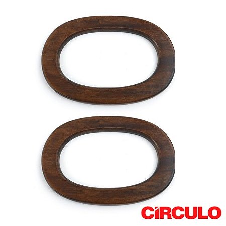 ALÇA DE MADEIRA OVAL CIRCULO