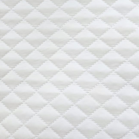 TECIDO MATELASSADO NYLON IMPERMEÁVEL BRANCO QUILT MINI RETO - PREÇO DE 0,50 X 1,45