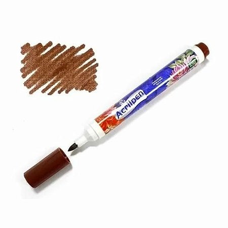 CANETA ACRILPEN ACRILEX-531 MARROM