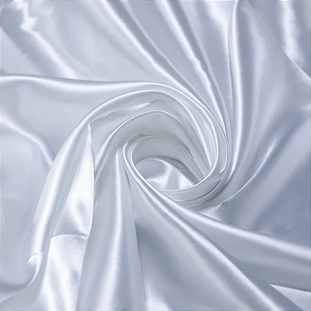 TECIDO CETIM - BRANCO 1,00 X 1,40 CM