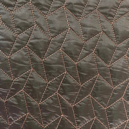 TECIDO MATELASSADO NYLON EMBORRACHADO MARROM QUILT 3D  - PREÇO DE 0,50 X 1,45