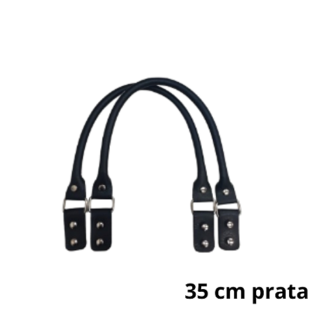 ALÇA FRANCESA MONTANA 35CM- PRETO/PRATA