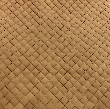 TECIDO MATELASSADO NYLON IMPERMEÁVEL OCRE QUILT MINI RETO - PREÇO DE 0,50 X 1,45