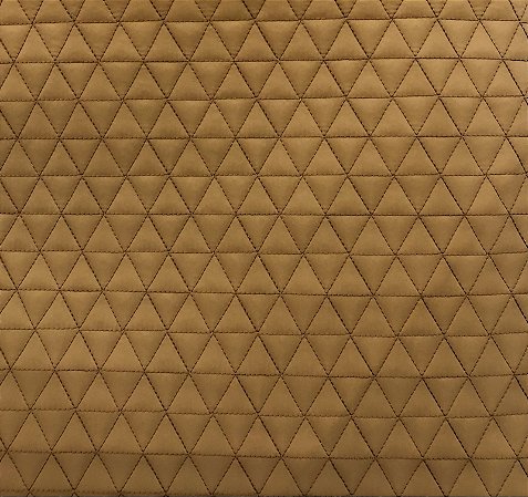 TECIDO MATELASSADO NYLON IMPERMEÁVEL OCRE QUILT TRIANGULOS - PREÇO DE 0,50 X 1,45