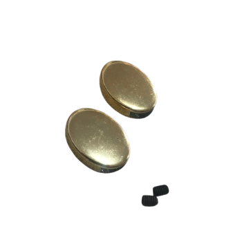 TERMINAL DE ZIPER OVAL 1PAR - DOURADO
