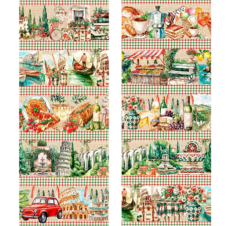 TECIDO 100% ALGODÃO DIGITAL PEDRA NEGRA-BARRADOS ITÁLIA - PREÇO 0,50M X 1,50