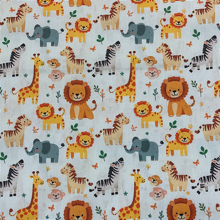 TECIDO 100% ALGODÃO SAFARI - PREÇO 0,50 X 1,50MT