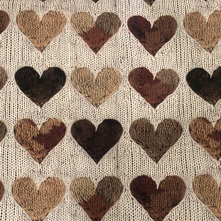 NYLON ACQUA DECOR TRICÔ CORAÇÃO- PREÇO DE 0,50 x 1,40