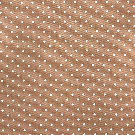 TECIDO 100% ALGODÃO MINI POÁ NUDE ESCURO - PREÇO DE 0,50 x 1,50MT