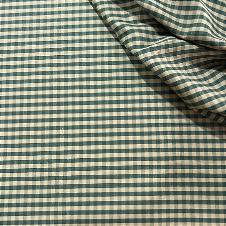 TECIDO 100% ALGODÃO IGARATINGA XADREZ FIO TINTO VERDE - PREÇO 0,50M X 1,50M
