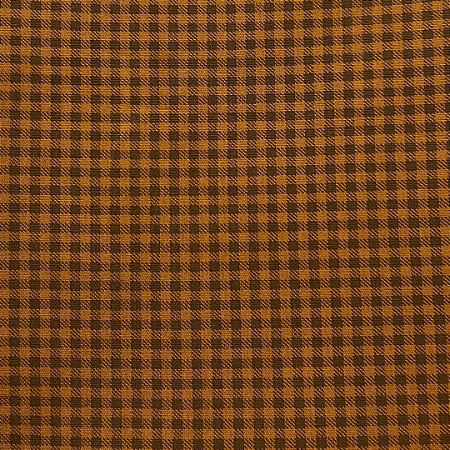 TECIDO 100% ALGODÃO IGARATINGA XADREZ TOM TOM CARAMELO - PREÇO 0,50M X 1,50M