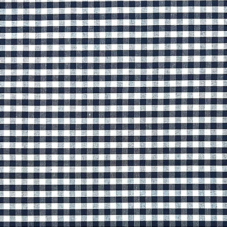 TECIDO MISTO IGARATINGA MINI XADREZ AZUL MARINHO - PREÇO 0,50M X 1,50M