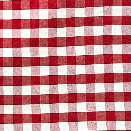 TECIDO MISTO IGARATINGA XADREZ VERMELHO - PREÇO 0,50M X 1,50M