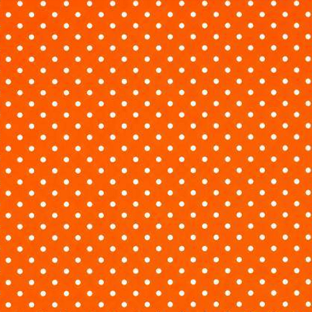 TECIDO 100% ALGODÃO MINI POÁ LARANJA - PREÇO 0,50 X 1,50M