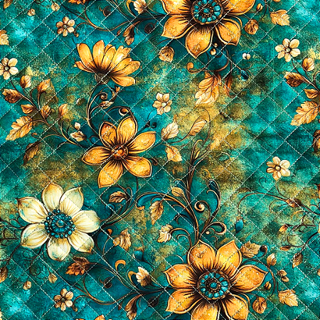 TECIDO MATELASSADO DIGITAL 1000 TONS COLEÇÃO FLORAL 2026 - FLORAL 6 - PREÇO DE 0,50 x 1,35MT