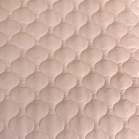 TECIDO MATELASSADO NYLON ROSA BEBÊ QUILTING DUNAS - 1,00 X 1,40 MT