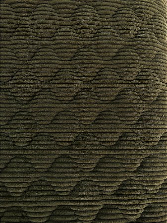 TECIDO MATELASSADO VELUDO COTELE VERDE MUSGO QUILT DUNAS C/ ESPUMA - PREÇO DE 0,50 X 1,40