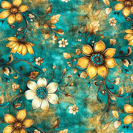 TECIDO DIGITAL 100% ALGODÃO 1000 TONS COLEÇÃO FLORAL 2026 - FLORAL 6 - PREÇO DE 0,50 x 1,50MT