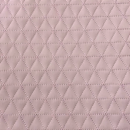 TECIDO MATELASSADO NYLON IMPERMEÁVEL ROSA BEBÊ QUILT TRIANGULOS - PREÇO DE 0,50 X 1,45