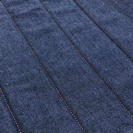 TECIDO MATELASSADO JEANS LISTRAS C/ ESPUMA 1000TONS - PREÇO DE 0,50 X 1,40
