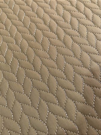 TECIDO MATELASSADO NYLON IMPERMEÁVEL OCRE QUILT CORDAS - PREÇO DE 0,50 X 1,45