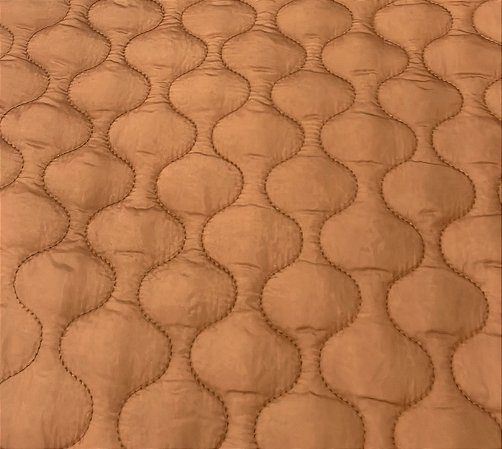 TECIDO MATELASSADO NYLON PUFFER COBRE QUILTING DUNAS - 1,00 X 1,40 MT