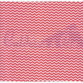 TECIDO 100% ALGODÃO-CALDEIRAS -MINI CHEVRON - VERMELHO- FUNDO BRANCO- PREÇO DE 0.50 x 1,50