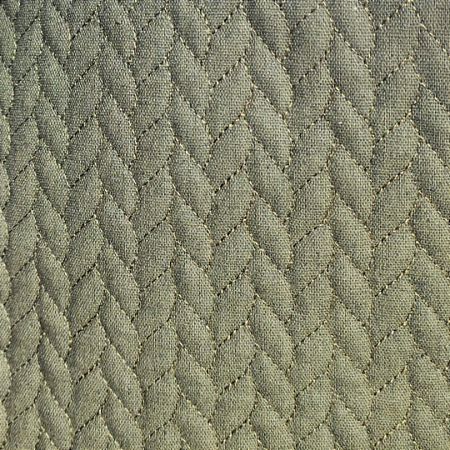 TECIDO MATELASSADO LINHO VERDE OLIVA QUILT CORDAS  - PREÇO DE 0.50 x 1,35