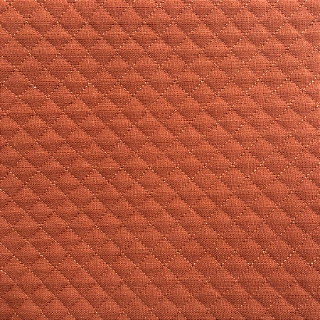 TECIDO MATELASSADO LINHO MINI RETO TERRACOTA - LINHA NO TOM - PREÇO DE 0.50 x 1,35