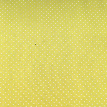 TECIDO 100% ALGODÃO IGARATINGA POÁ BRANCO FUNDO AMARELO - PREÇO 0,50M X 1,50M