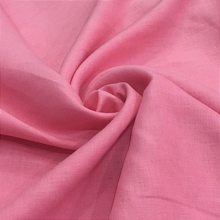 TECIDO 100% ALGODÃO LISO ROSA CHICLETE - PREÇO 0,50 X 1,50MT