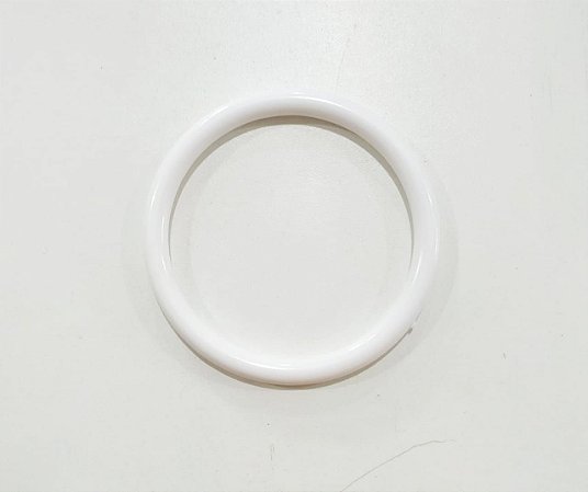 ARGOLA RITAS 75- PLÁSTICO - BRANCO (6.5CM)