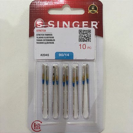 AGULHA SINGER 2045 90/14 - 10 peças