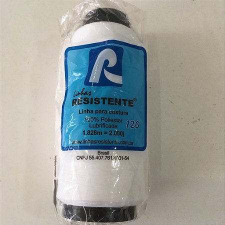 LINHA PARA COSTURA RESISTENTE 120/2000J - BRANCA 067TM