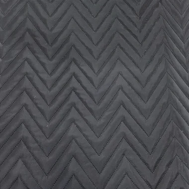 TECIDO MATELASSADO NYLON EMBORRACHADO PRETO QUILT CHEVRON C/ ESPUMA - PREÇO DE 0,50 X 1,40
