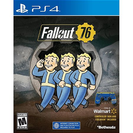 Fallout 76 Edição Steelbook + Skin para controle - PS4
