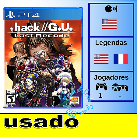 .Hack G.U. Last Recode - PS4 - Usado
