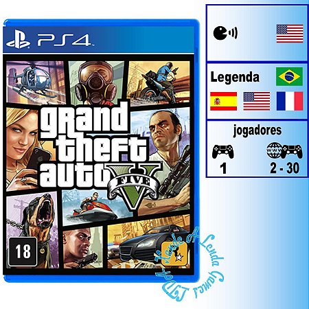 Grand Theft Auto 5 (GTA V) - PS4 - Novo