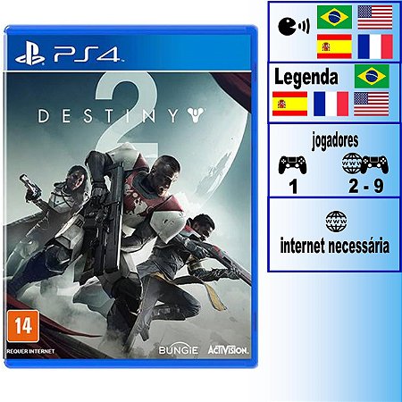 Mídia Física Jogo Destiny 2 Ps4 Lacrado em Promoção - GAMES & ELETRONICOS
